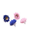 YouBella Jewellery Combo of 4 Floral Stud Earrings for Girls and Women (Multi) (YBEAR_33353)